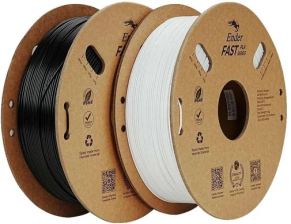 Пластик для 3D-принтера  Creality PLA Fast, Ender, 1.75мм black1kg+white 1kg (3301010395)