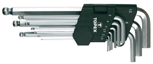 Набiр ключiв шестигранних TOPEX HEX 1.5-10 мм, набiр 9 шт.*1 уп. 35D957