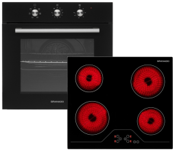 Комплект (духова шафа  + варильна поверхня) GRANADO GEO 62-0200 black + GVH 624