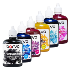 Комплект чернил  BARVA Epson 6х100 мл, сублімаційні, BK/C/M/Y/LC/LM (SUB-100-2MP)