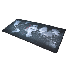 Килимок  300*700 тканинний Карта світу з боковою прошивкою, товщина 3 мм, колір Black-M, ОЕМ
