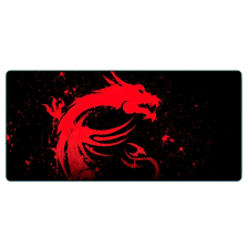 Килимок  300*700 тканинний Red Dragon з боковою прошивкою, товщина 2 мм, Black, Пакет