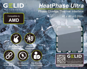Термопрокладка  Gelid Solutions HeatPhase Ultra for AMD CPU (PH-GC-01-A)