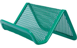 Подставка для визиток  Buromax металлическая, зеленая (BM.6225-04)