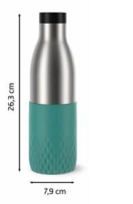 Термопляшка  Tefal Bludrop soft touch, 700мл, нержавіюча сталь, зелений N3111210
