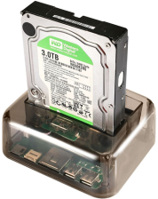 Док-станція Dynamode 2*HDD 2,5"/3,5" SATA /IDE/SSD - USB3.0, 2 x USB 2.0, SD/TF/M2