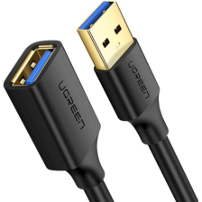 Кабель UGREEN US129 USB-AM 3.0 to USB-AF Extension Cable 0.5м Black (30125)