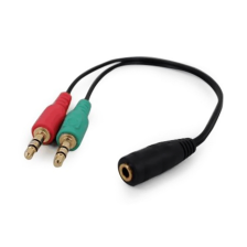 Аудіокабель Cablexpert CCA-418 2*3.5мм/4 контакта