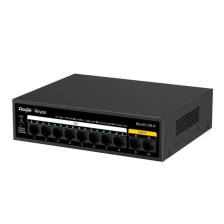 Комутатор Ruijie Reyee RG-ES110F-P (8xFE PoE/PoE+, 2xFE uplink, max PoE 110W, steel case)