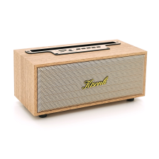 Колонка  Kisonli G12A Bluetooth 5.0, 1х8W, 1200mAh, USB/TF/BT/AUX, DC: 5V/1A, Wooden, BOX, Q40