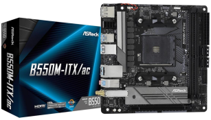 Материнська плата  AsRock B550M-ITX/AC