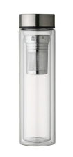 Термос скляний з подвійними стінками  Ardesto, 450 мл, боросилікатне скло, нержавіюча сталь AR1345SS