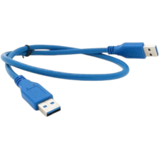 Кабель USB 3.0 AM/AM 0.6m Blue Voltronic (YT-3.0AM+AM-0.6)