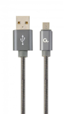Кабель USB Cablexpert (CC-USB2S-AMmBM-1M-BG) USB 2.0 A - microUSB, преміум, 1м