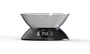 Ваги кухонні з чашею  GRUNHELM KES-501SB (чорний, макс. вага 5кг)