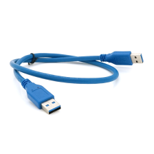 Кабель  USB 3.0 AM + AM 0.6м, Blue