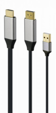 Перехідник Cablexpert (A-HDMIM-DPM-01) HDMI-DisplayPort, 2м