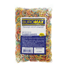 Резинки для грошей  Buromax 1000 г, асорті, 25 мм (BM.5519-04)