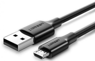 Кабель  UGREEN US289 Cable Nickel Plating 2.4A AM / MicroUSB 3m Black (US289/60827)