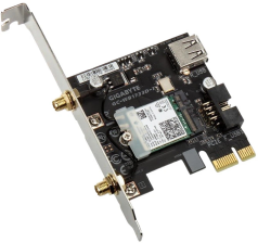 Мережевий адптер  Gigabyte Wireless-AC 9260 WLAN AC & Bluetooth 5.1 (PCIe x1) (GC-WB1733D-I)