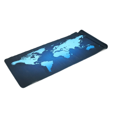 Килимок  300 * 700 тканинної Карта світу з бічної прошивкою, товщина 2 мм, колір Black-blue, Пакет