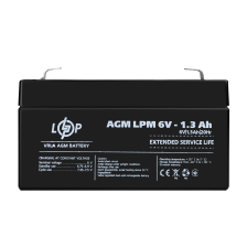 Акумулятор  AGM LPM 6V - 1.3 Ah Розпродаж 