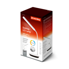 Настільна LED лампа  ColorWay Portable &amp; Flexible 360 із вбудованим акумулятором White