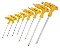 Набір ключів шестигранних Topex HEX з Т-подібною ручкою, 9 шт. (35D967)