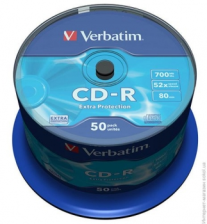 Диск CD-R Verbatim 700MB 52x (43351) 50 шт