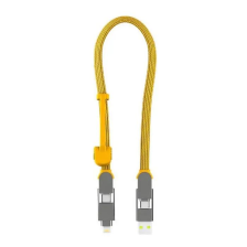 Кабель 6in1 inCharge XL 0.3m yellow Rolling Square (XLS03R)