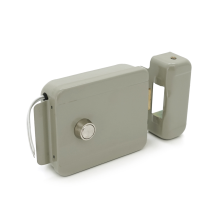 Електромеханічний замок  YOSO Y-35, 12V, металевий, забарвлений сірий, 126х110х39мм