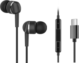 Навушники  ERGO VM-735 Type-C Earphones Чорний