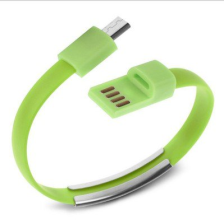 Кабель-браслет  iPhone 5/5S/6/6+/iPad, зелений RTL