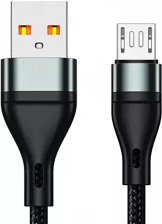 Кабель Jellico B16 microUSB 1m 3.1A Black 
