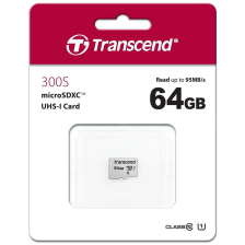 Карта пам'яті TRANSCEND 64GB UHS-I U1 microSD with Adapter