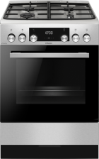 Плита  Hansa комбінована, 77л, 60x60см, дисплей, конвекція, чавун, нерж FCMX69329