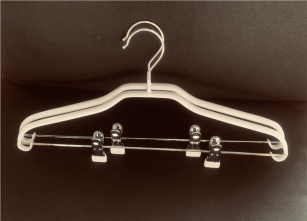 Набір вішаків з прищіпками  Ardesto 42см, 2шт, метал, ПВХ, білий ARHC2802WC