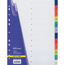 Роздільник сторінок  Buromax numeric, 12 dividers (BM.3212)