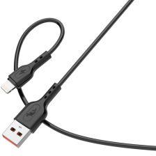 Кабель  SkyDolphin S66L USB - Lightning (M/M), 1 м, Black (SDUSB-000648)