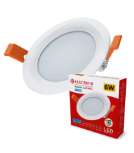 Світильник стельовий вбудований світлодіодний круглий  ELECTRUM 6Вт 4000К  LEO M  B-LD-1955