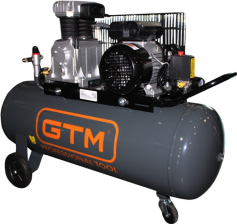 Компресор  GTM 100л, 400/300л/хв, 2,2кВт, 10бар, 220В, 2 циліндри (KCH2070B-100L)