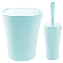 Набір для ванної кімнати  Planet Papillon 2 предмета сіро-блакитний