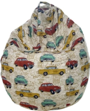 Крісло-мішок  Примтекс плюс Malmo M LUX PT-09, принт Cars (MALMO M LUX PT-09)