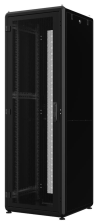 Шафа  MIRSAN 19", 42U, GTV, перфорація 63%, 600x600 мм, чорна MR.GTV42U66DE.01_PRF63