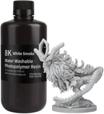 Фотополімерна смола  ELEGOO Resin, Water Washable 8K, 1кг, white smoky (50.103.0140)