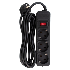 Мережевий фільтр  Patron (SP-1033) 3m Black 10А