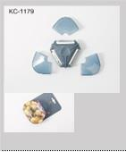 Овочечистка 3 в 1 з чохлом  Ardesto Gemini, нержавіюча сталь, пластик, зелений AR2169PG