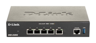 Мультисервiсний маршрутизатор  D-Link DSR-250V2 8xGE LAN, 1xGE WAN, 1xUSB DSR-250V2