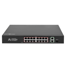 Комутатор  GREENVISION GV-010-D-16+2 PG+1 SFP (LP11693)