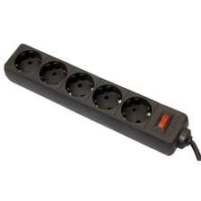 Мережевий фільтр Defender ES 1.8m 5 роз. black (99484)